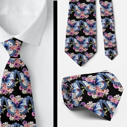 Butterfly Garden Elegantes Muster Neck Tie Krawatte
