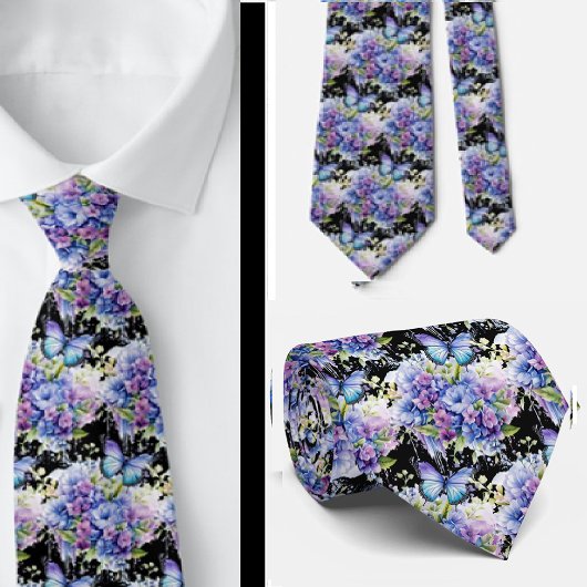 Butterfly Garden Elegantes Muster Neck Tie Krawatte