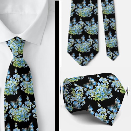 Butterfly Garden Elegantes Muster Neck Tie Krawatte
