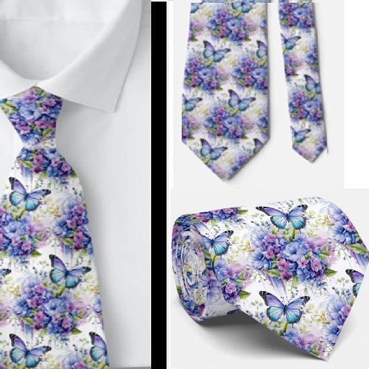 Butterfly Garden Elegantes Muster Neck Tie Krawatte