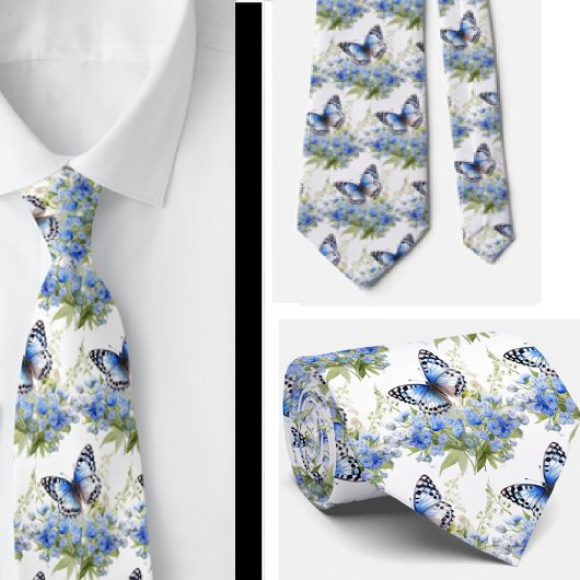 Butterfly Garden Elegantes Muster Neck Tie Krawatte