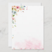 butterfly garden first birthday invitation einladung (Rückseite)