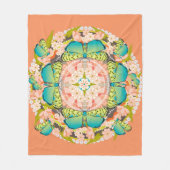 Butterfly Garden Fleecedecke (Vorderseite)