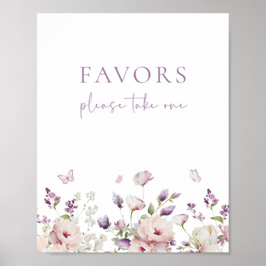 Butterfly Garden Gefälligkeitszeichen Poster (Vorne)