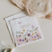 Butterfly Garden Girl Babydusche Serviette