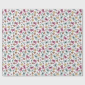 Butterfly Garden Girl Birthday Geschenkpapier (Flach)