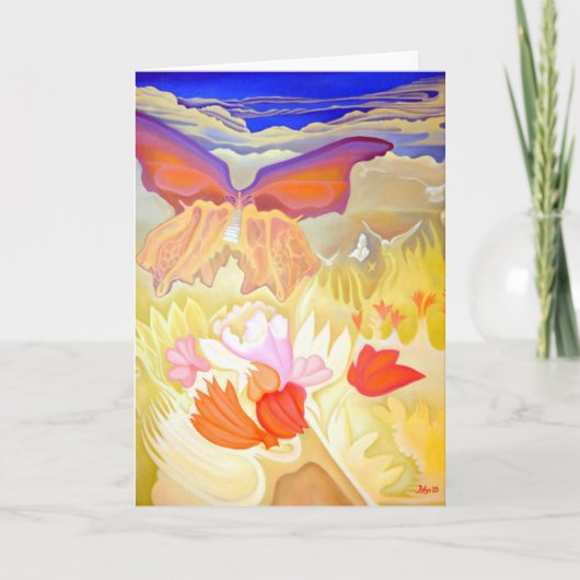 "Butterfly Garden" Greeting Card Karte (Vorderseite)