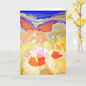 "Butterfly Garden" Greeting Card Karte (Gelbe Blume)