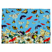 Butterfly Garden Große Geschenktüte (Rückseite)