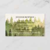 Butterfly Garden Ideen rustikales Forest Camping Visitenkarte (Rückseite)