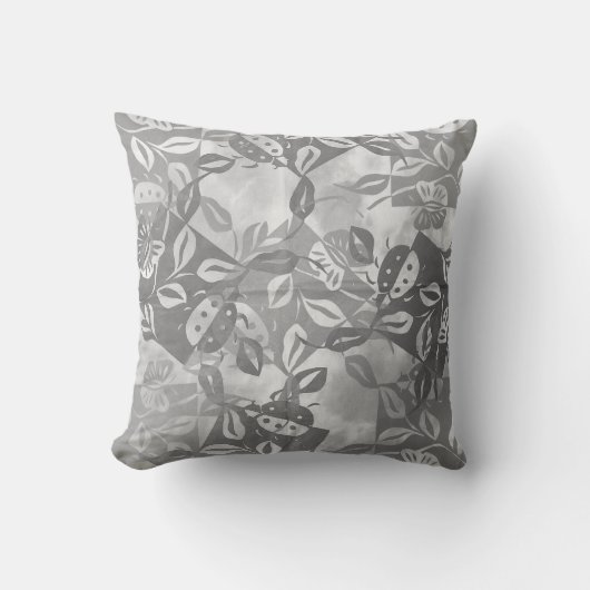 Butterfly Garden Ladybug Malerei Kissen Kissen (Vorderseite)