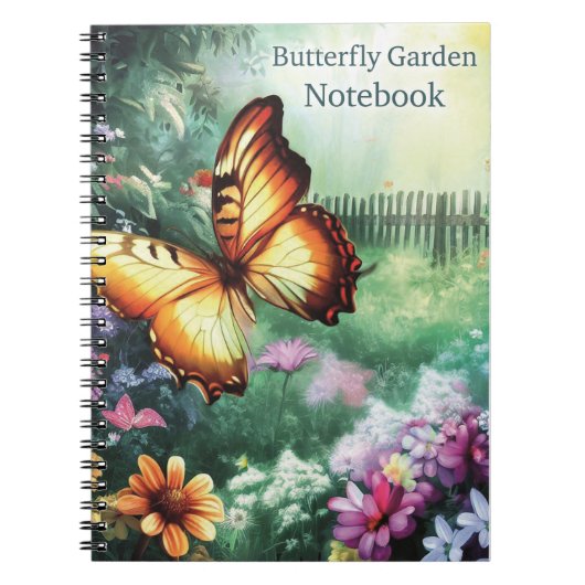 Butterfly Garden Notebook Journal Notizblock (Vorderseite)