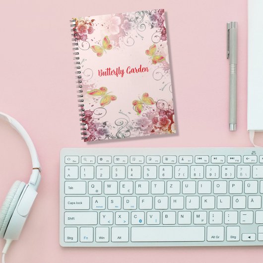 Butterfly Garden Notizblock