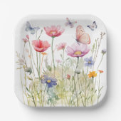 Butterfly Garden Paper Tellers 11 cm Pappteller (Vorderseite)