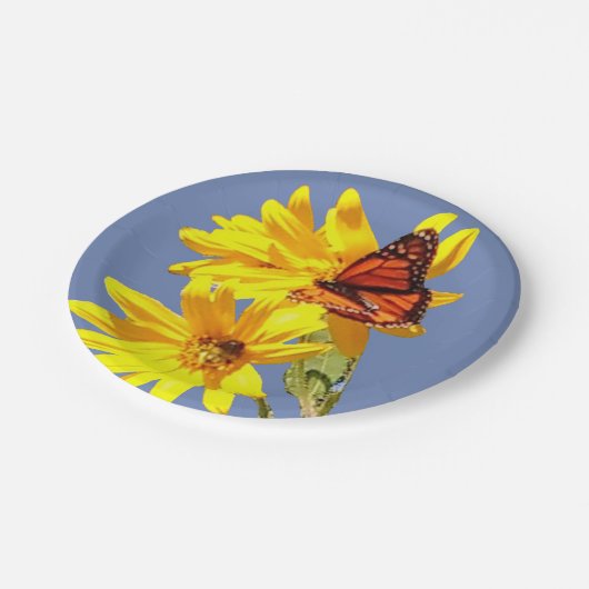 Butterfly Garden Pappteller (Schrägansicht)