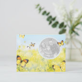 Butterfly Garden Postcard Postkarte (Stehend Vorderseite)