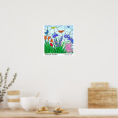 Butterfly Garden Poster (Küche)