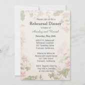 Butterfly Garden Probe Dinner Einladung (Rückseite)