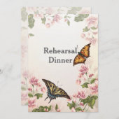 Butterfly Garden Probe Dinner Einladung (Vorne/Hinten)