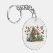 Butterfly Garden Schlüsselanhänger (Vorderseite links)