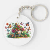 Butterfly Garden Schlüsselanhänger (Rückseite)