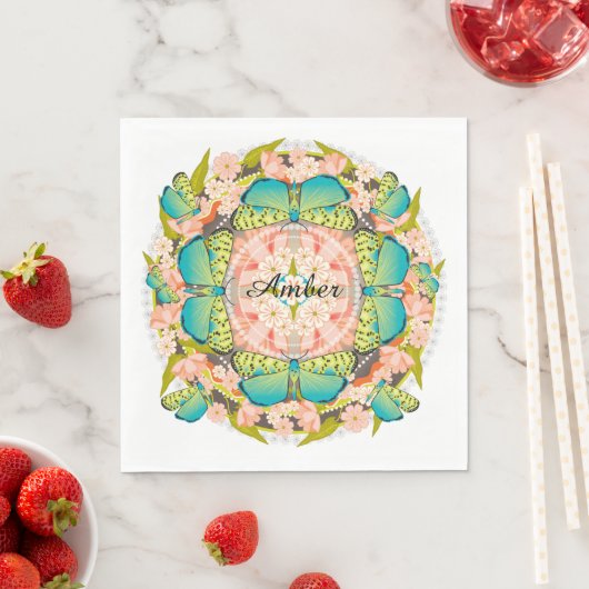 Butterfly Garden Serviette (Beispiel)