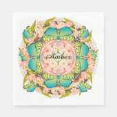 Butterfly Garden Serviette (Vorderseite)