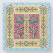 Butterfly Garden Steinuntersetzer (Vorderseite)