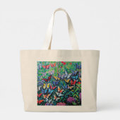 Butterfly Garden Tote Bag Jumbo Stoffbeutel (Rückseite)