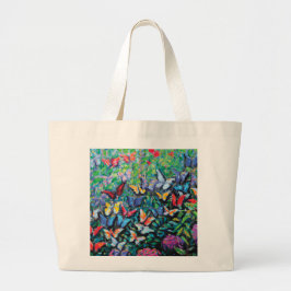 Butterfly Garden Tote Bag Jumbo Stoffbeutel