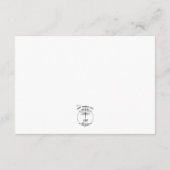 Butterfly Garden Vintage Hochzeit Details Begleitkarte (Rückseite)