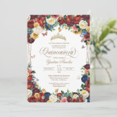 Butterfly Garden Wasserfarben Einladung (Stehend Vorderseite)