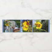 Butterfly Garden Wasserflaschenetikett (Einzelnes Label)