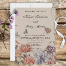 Butterfly Garden Wedding Einladung