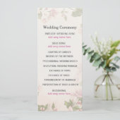 Butterfly Garden Wedding Program Programm (Stehend Vorderseite)