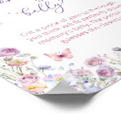 Butterfly Garden Wie groß ist Mama's Bauch Poster (Ecke)