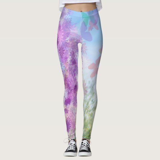 Butterfly Garden Women's Leggings (Vorderseite)