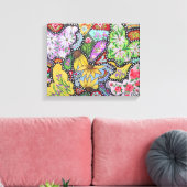 Butterfly Garden Wrapped Canvas Leinwanddruck (Insitu (Wohnzimmer))