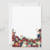 Butterfly Garden Yellow Gown Floral Quinceanera Einladung (Rückseite)