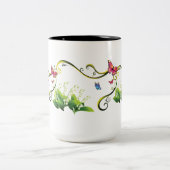 Butterfly Garden Zweifarbige Tasse (Mittel)