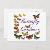 Butterfly Gardener Sprichwort Postkarte (Vorne/Hinten)