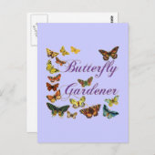 Butterfly Gardener Sprichwort Postkarte (Vorne/Hinten)