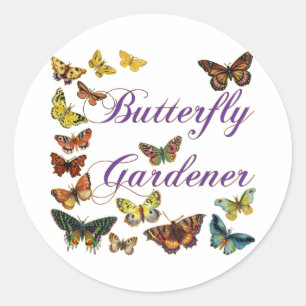 Butterfly Gardener Sprichwort Sticker