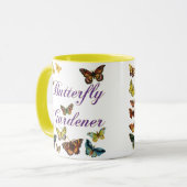 Butterfly Gardener Sprichwort Tasse (Vorderseite Links)