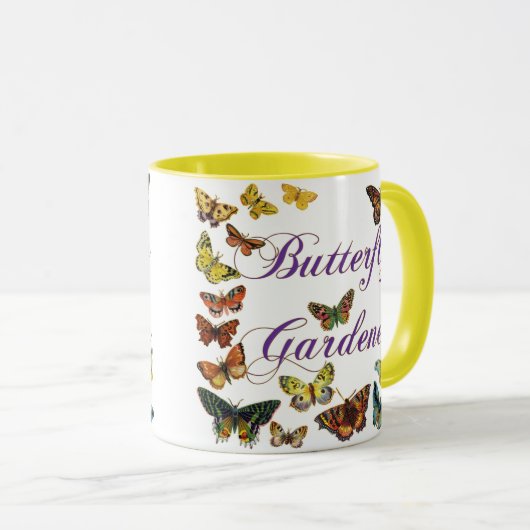 Butterfly Gardener Sprichwort Tasse (VorderseiteRechts)