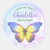 Butterfly-Gastgeschenk Danke, Stickers (Vorderseite)