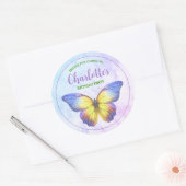 Butterfly-Gastgeschenk Danke, Stickers (Umschlag)