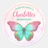 Butterfly-Gastgeschenk Danke, Stickers (Vorderseite)