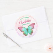 Butterfly-Gastgeschenk Danke, Stickers (Umschlag)