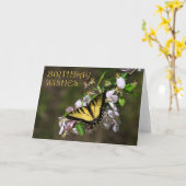 Butterfly Geburtstag 1 Karte (Gelbe Blume)